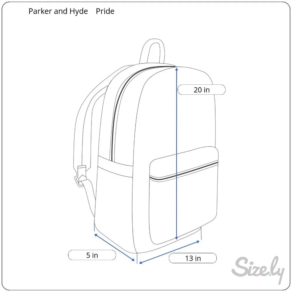 NWT Parker‎ and Hyde Neoprene Backpack, Rainbow and White, Pride